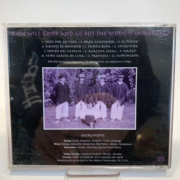 Nucanchi-Nan CD- Americamanta Contemporary Andean Folklore 1996 Llactamassi Prod - Picture 3 of 3